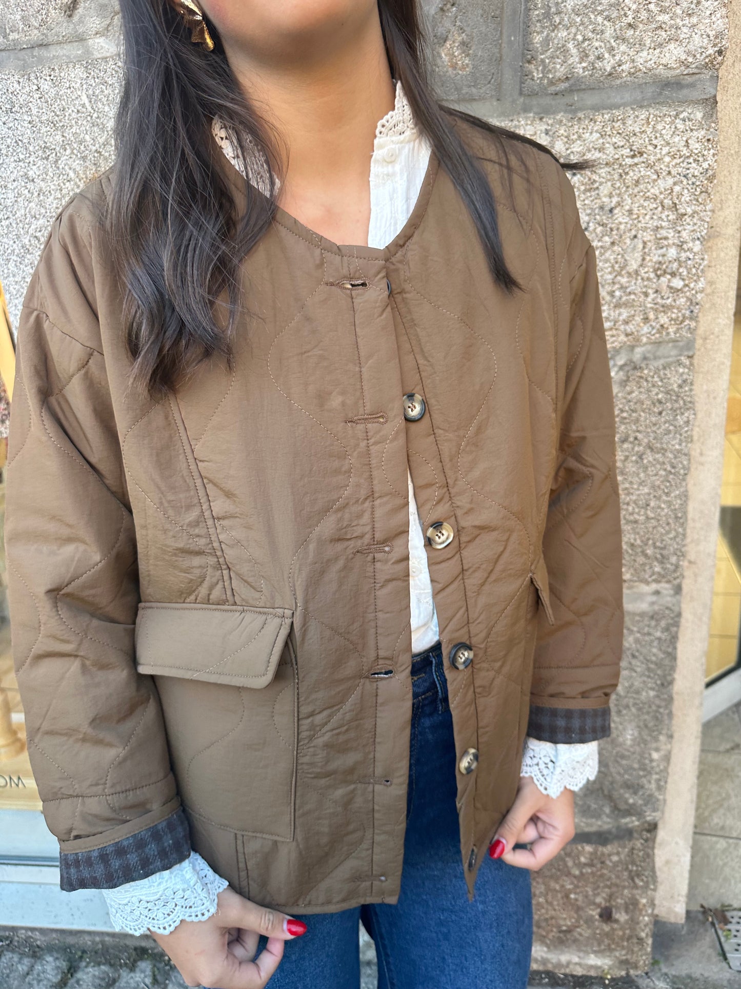 Veste matelassée chocolat