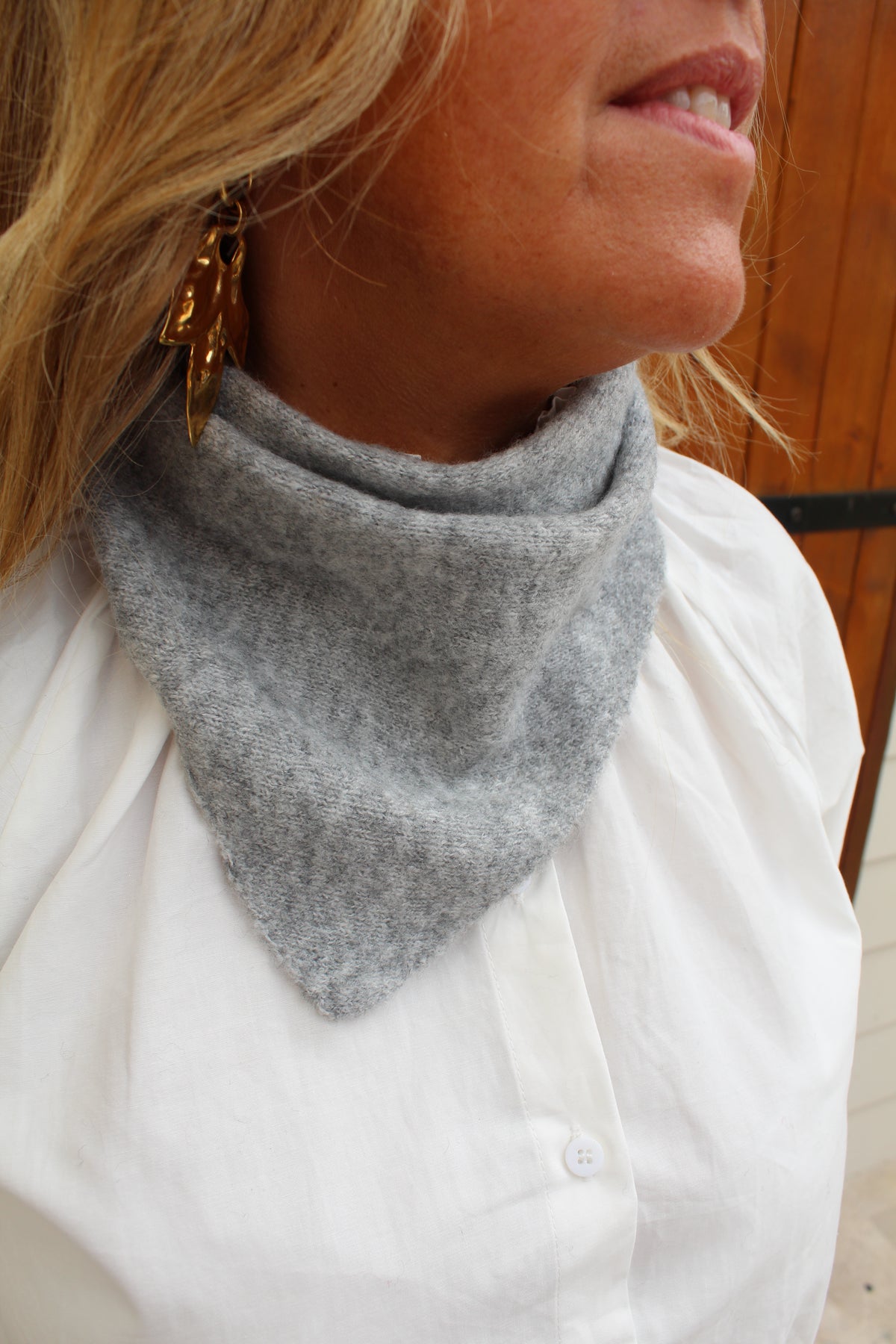 Foulard écharpe petit model gris