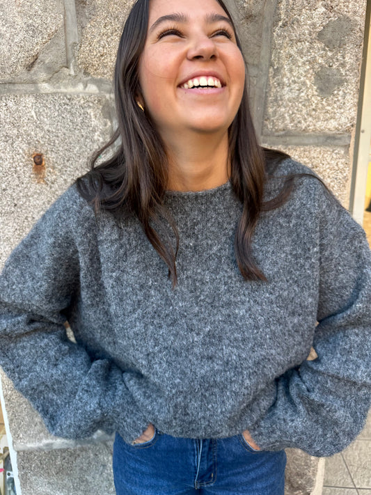 Pull tout doux gris ♡