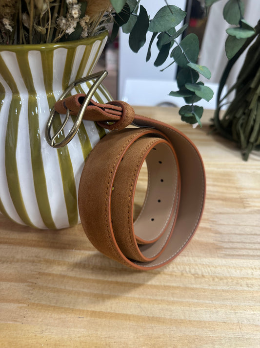 Ceinture cuir (large) camel ♡