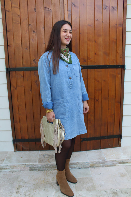 Robe en jean ♡