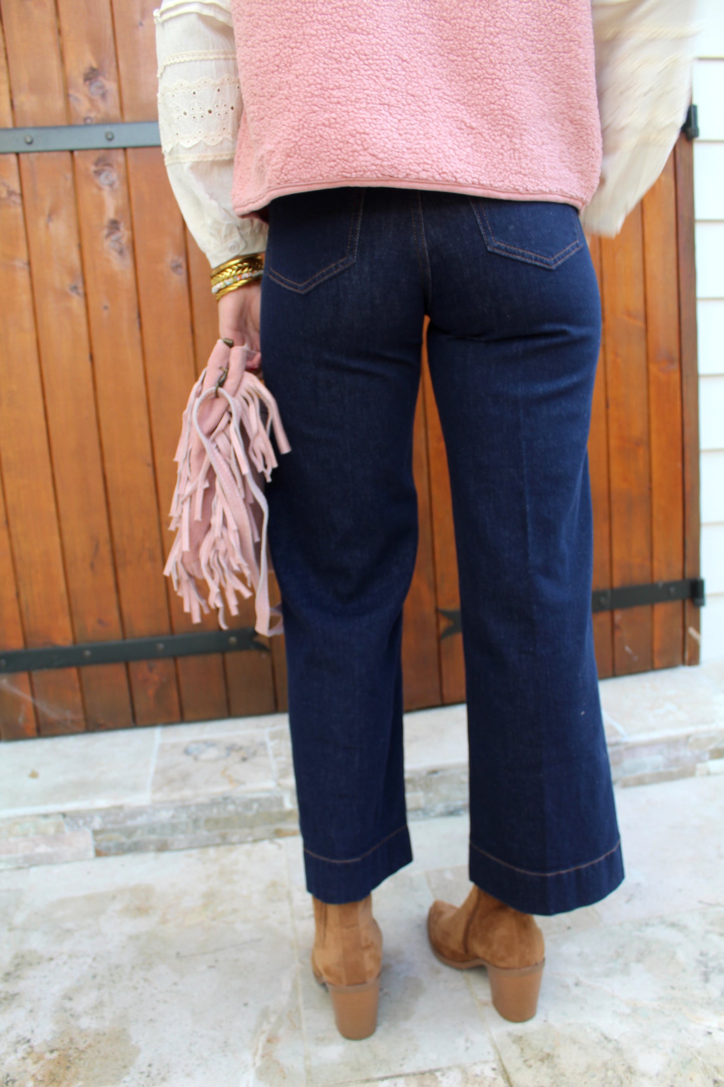 Jean cropped brut ♡
