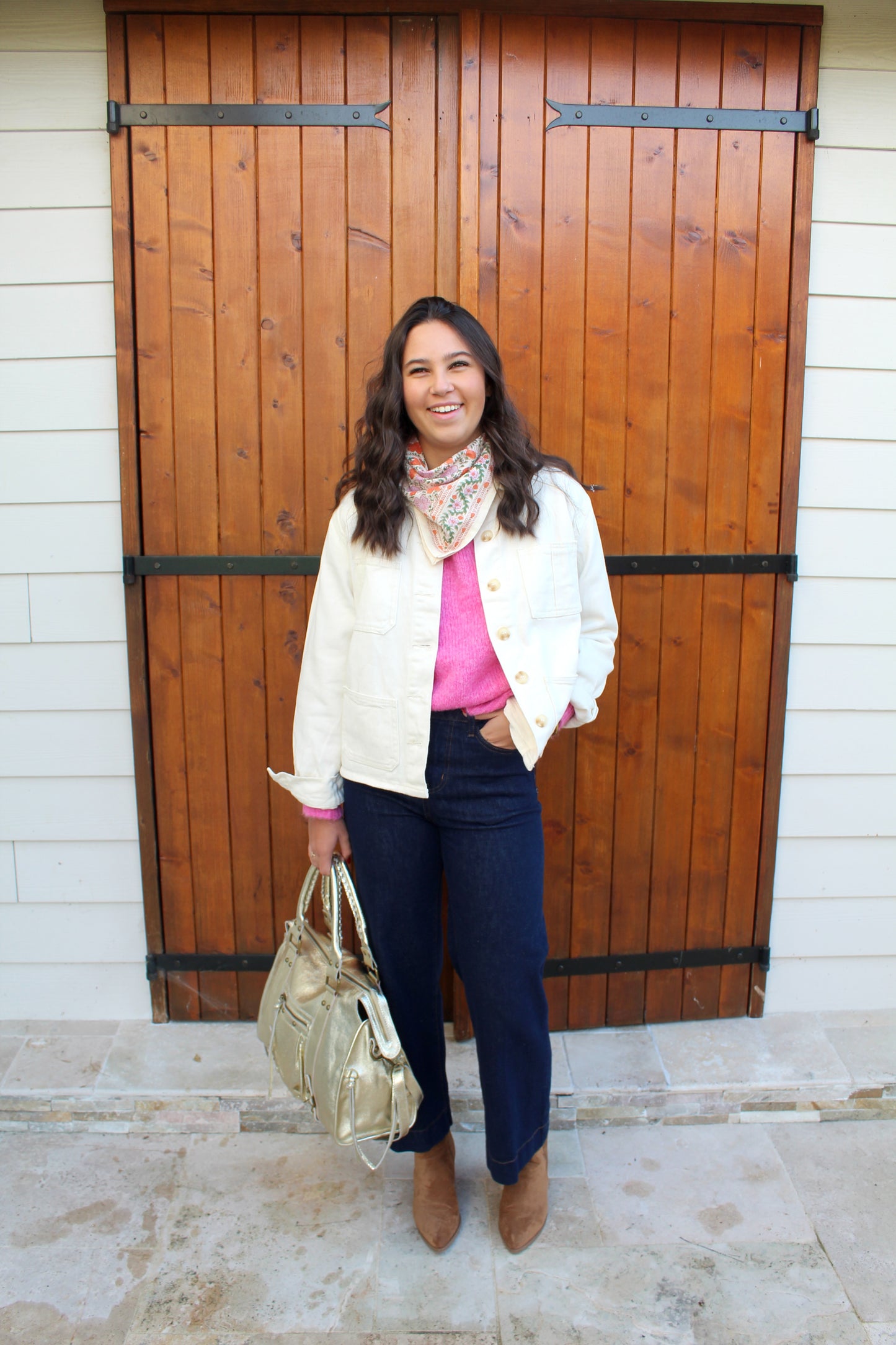 Veste en jean blanc ♡