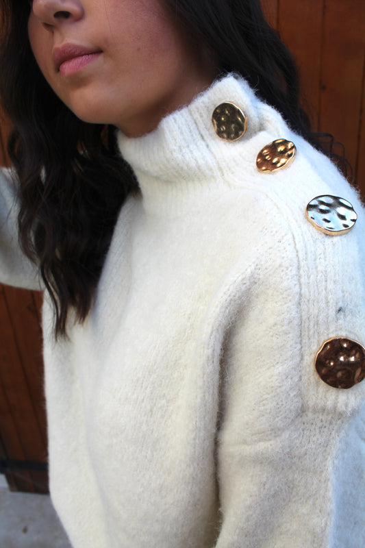 Pull blanc ♡