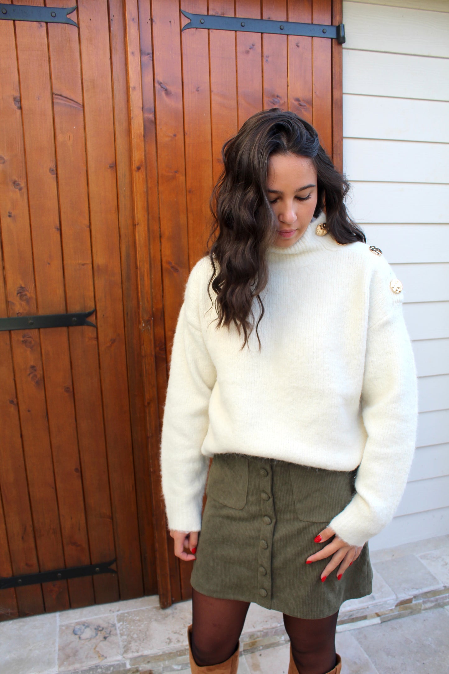 Pull blanc ♡