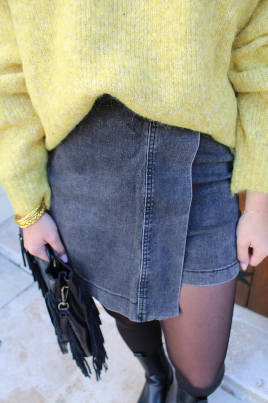 Jupe short grise ♡
