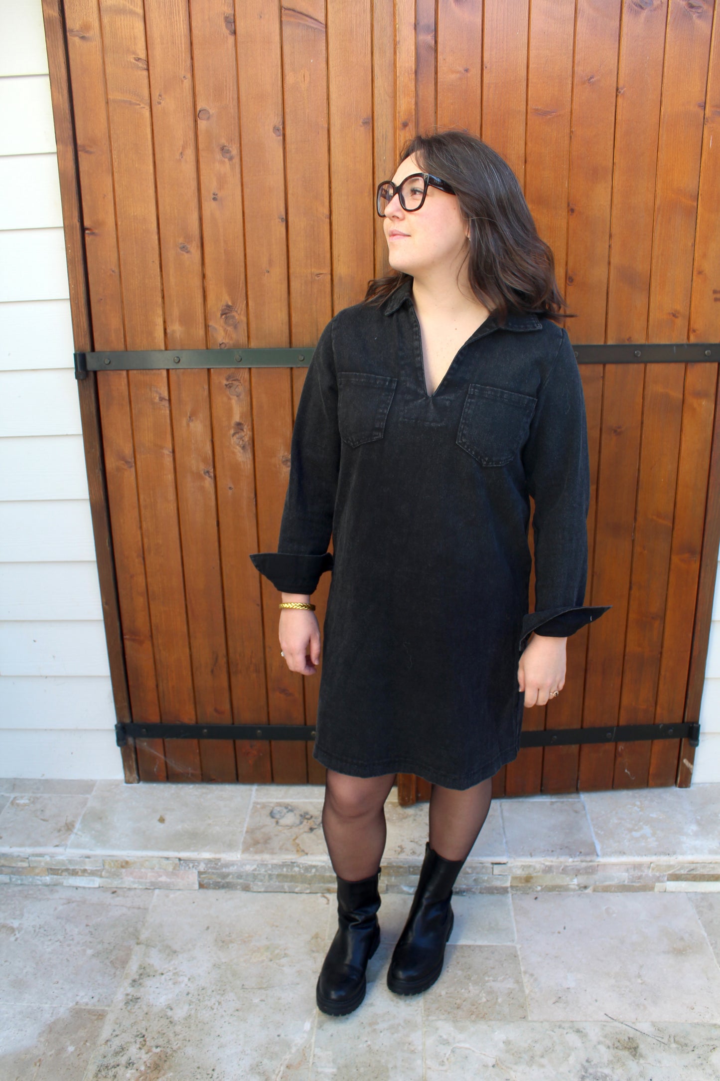 Robe en jean noir ♡