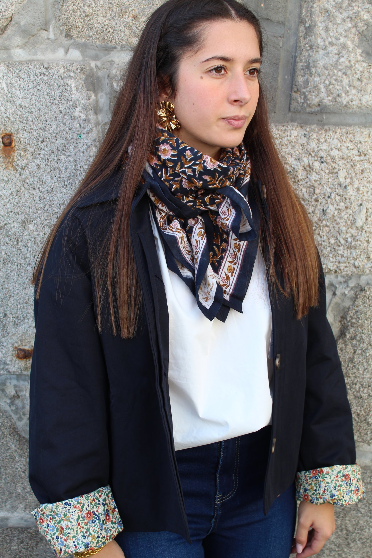 Trench court bleu marine ♡