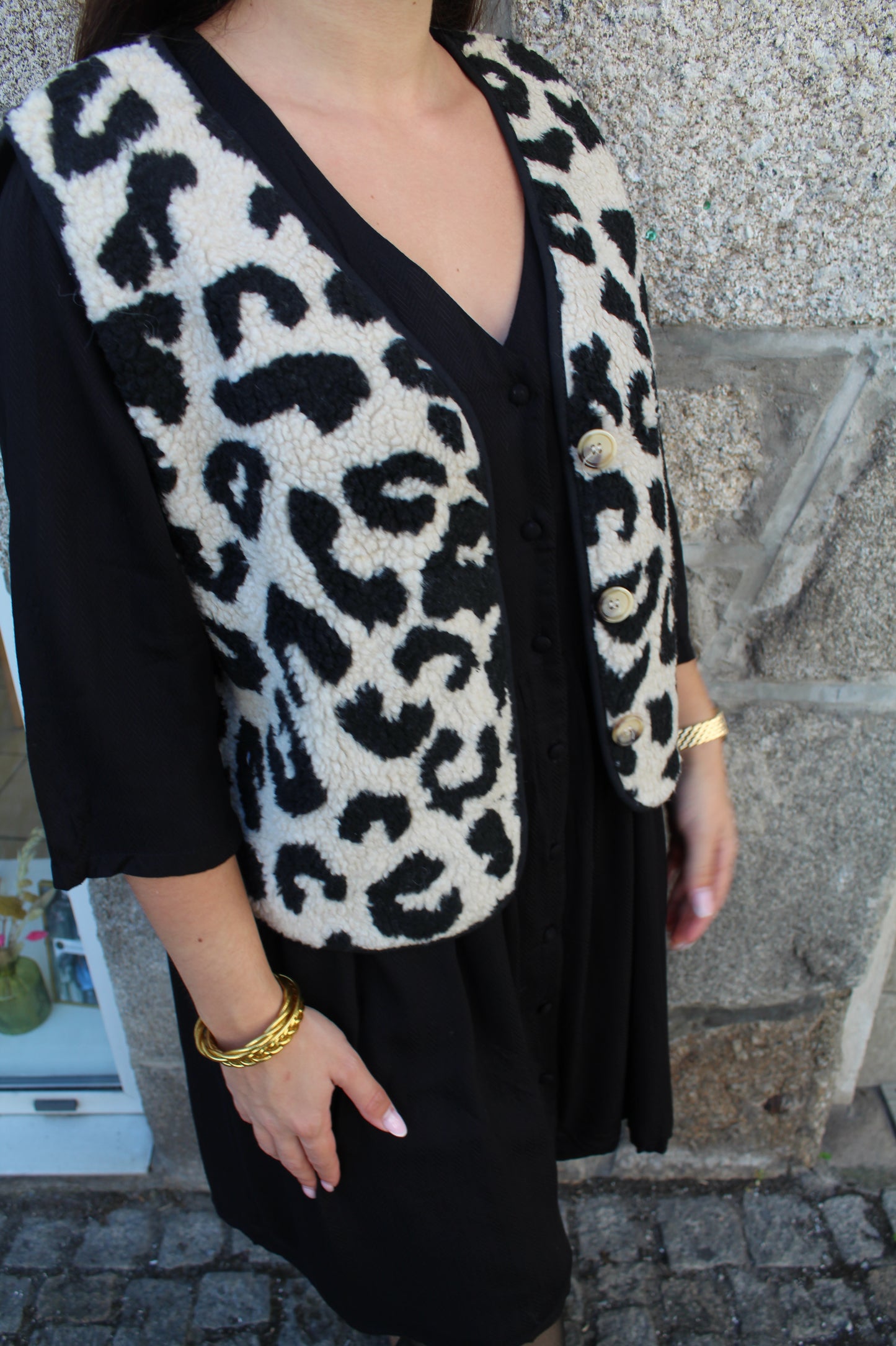 Veste sans manches  léopard ♡