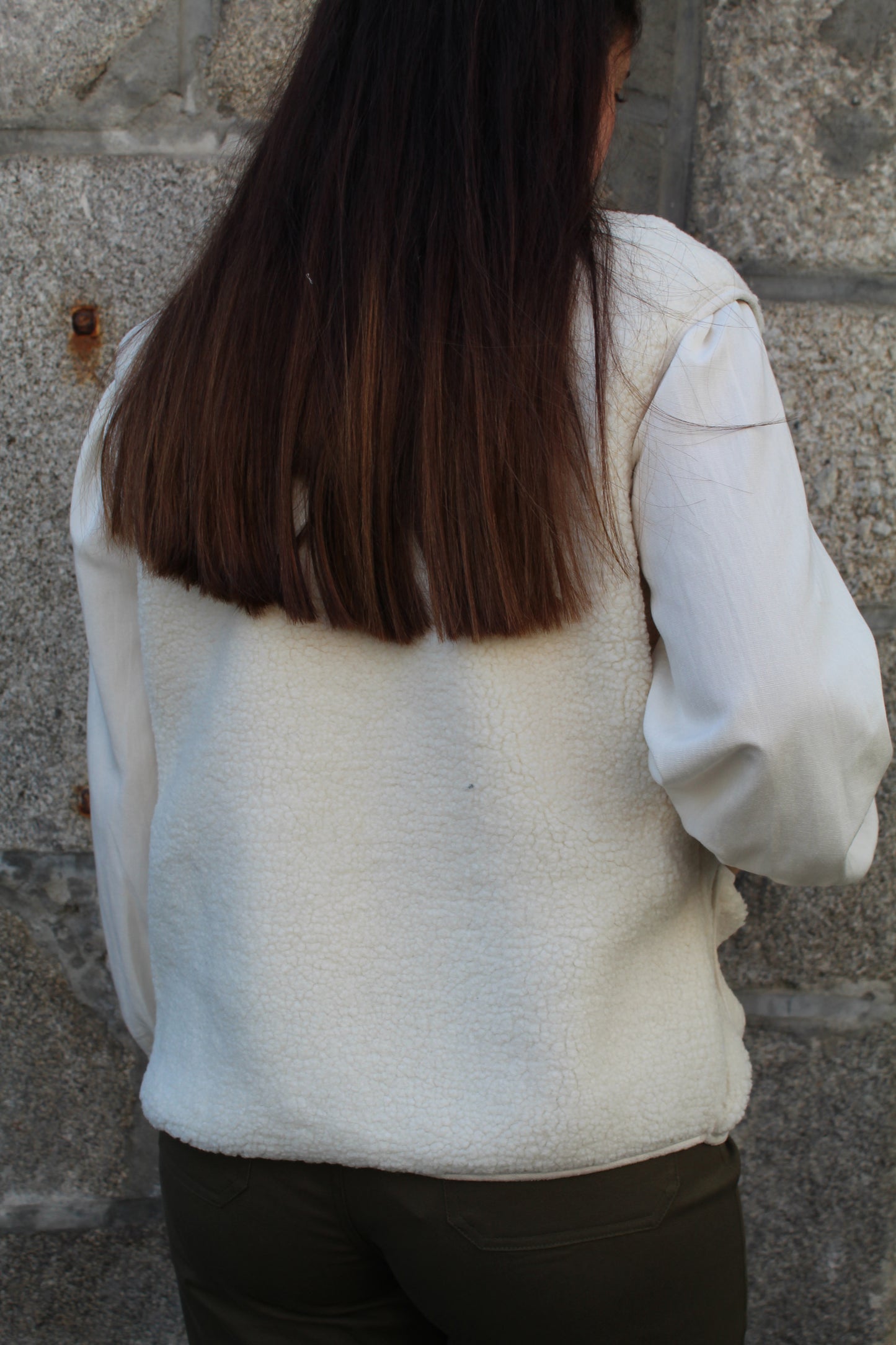 Veste moumoute beige ♡