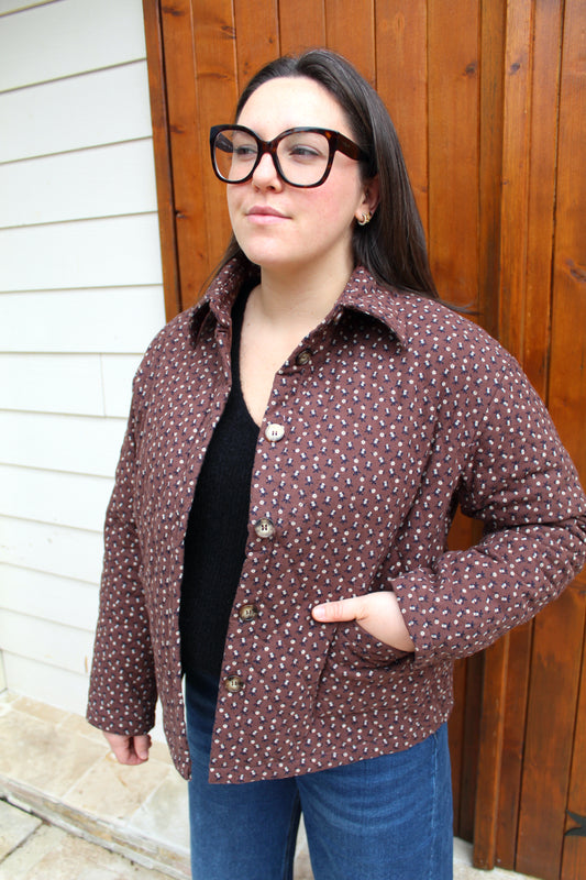 Veste matelassée fleurie ♡