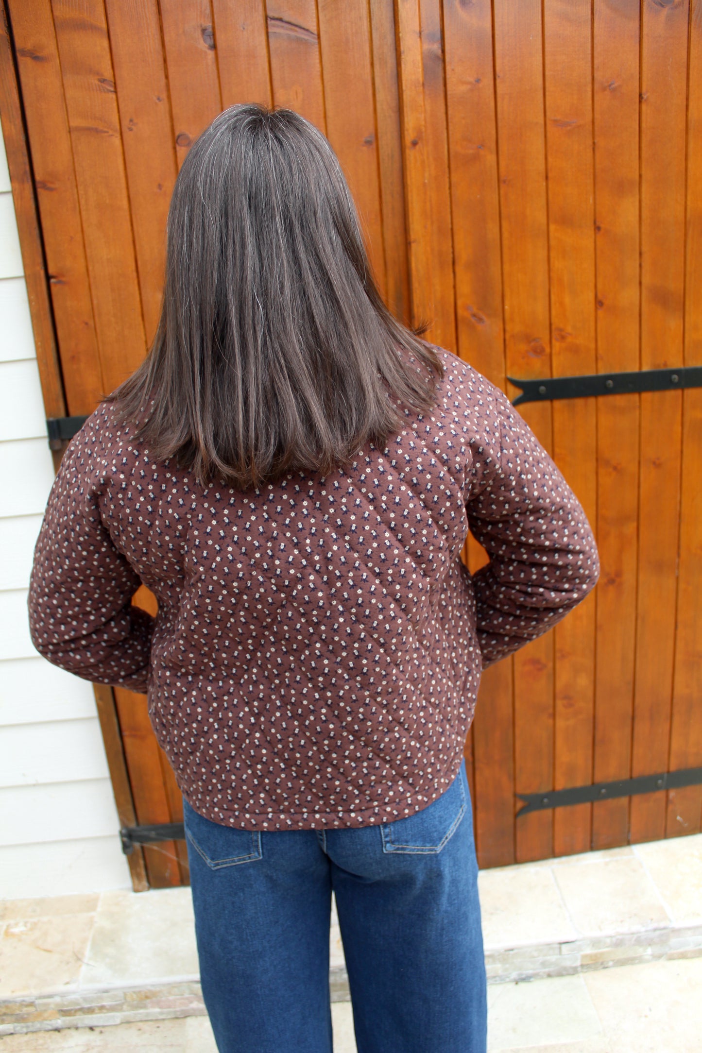 Veste matelassée fleurie ♡