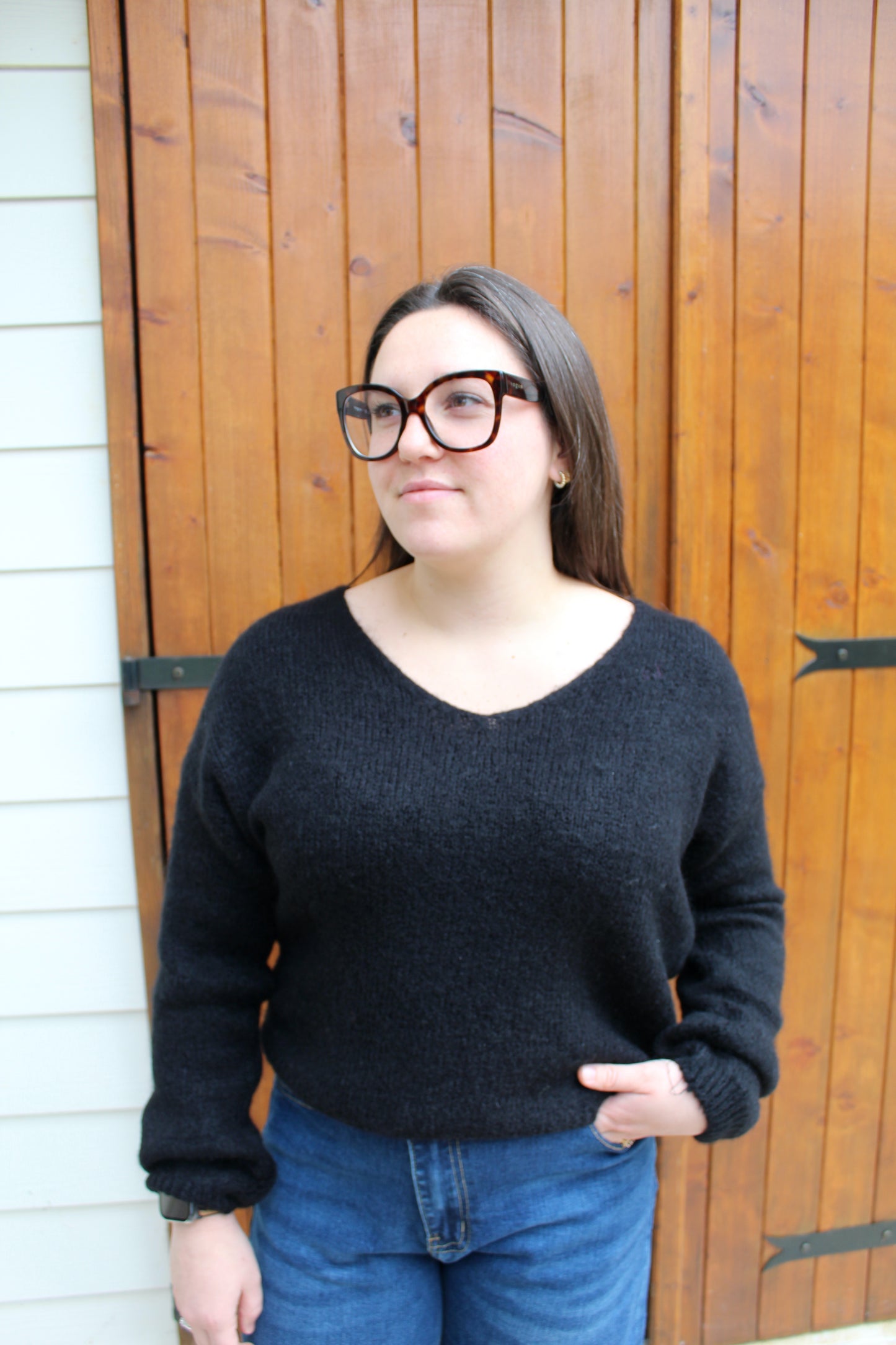 Pull tout doux noir ♡