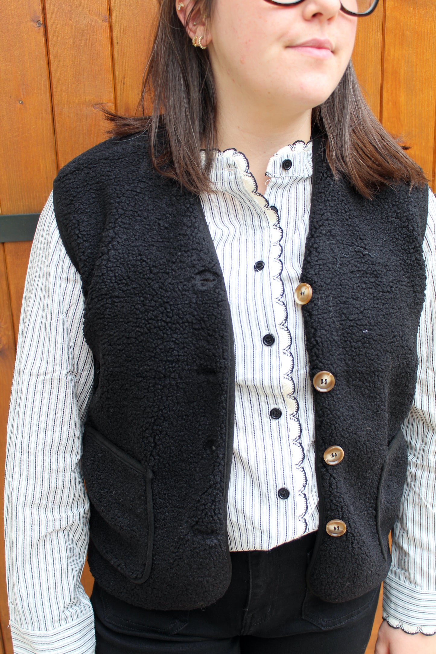 Veste sans manche noire ♡