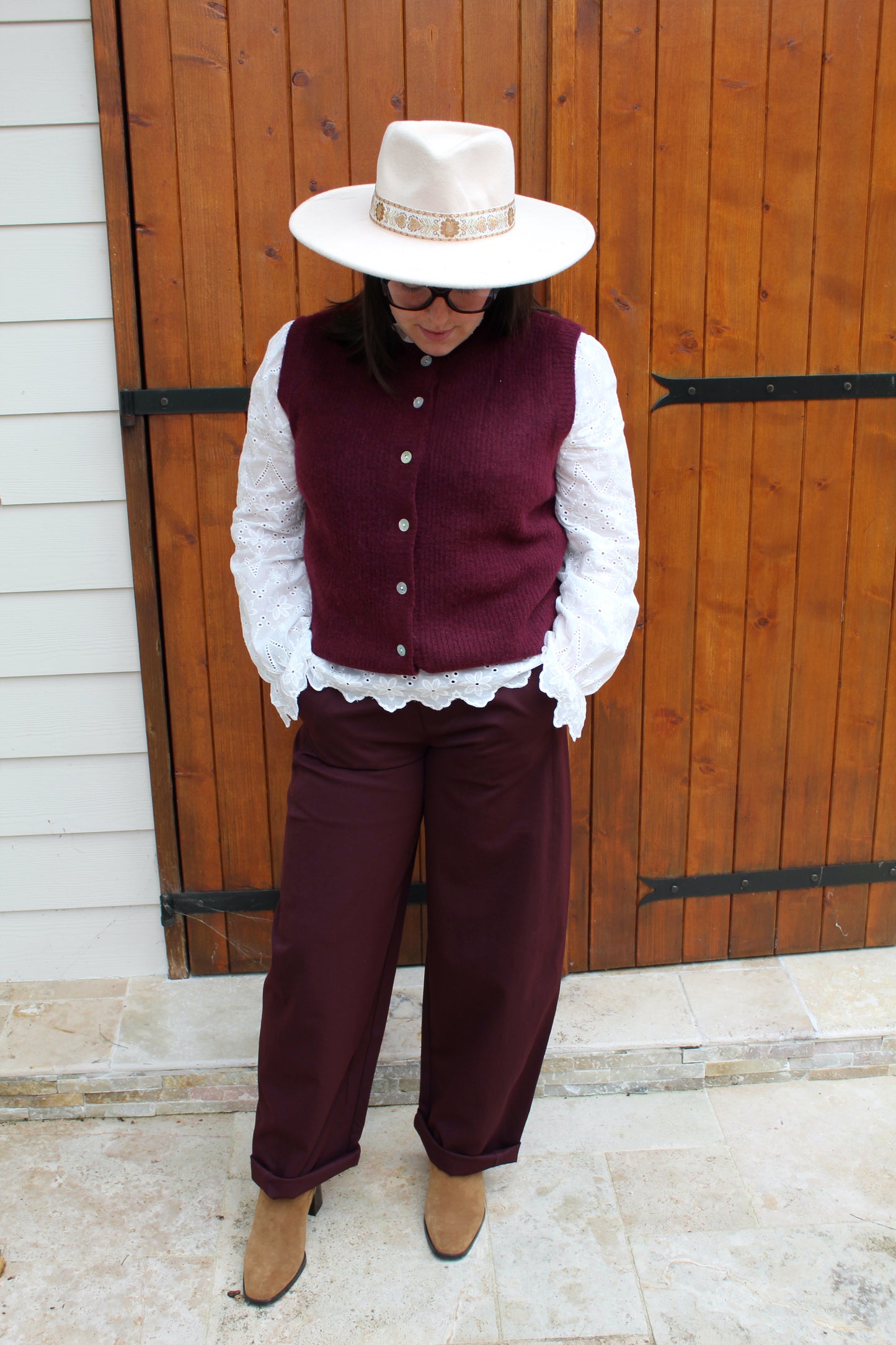 Pantalon ballon prune  ♡