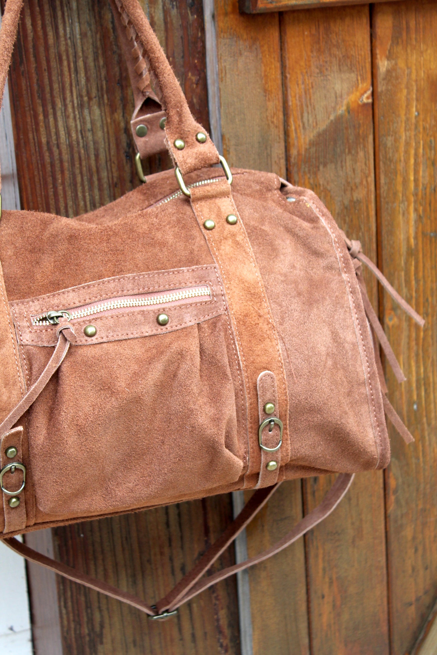 Grand sac en cuir camel ♡