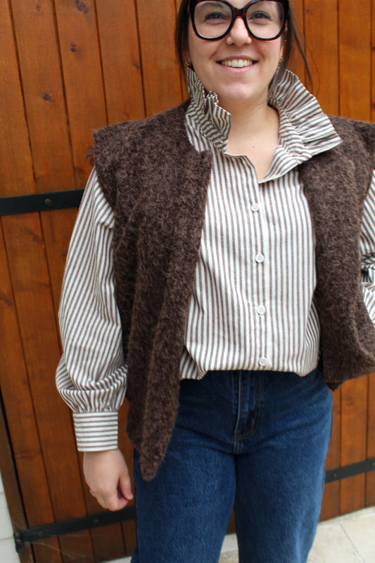 Chemise rayée Choco  ♡