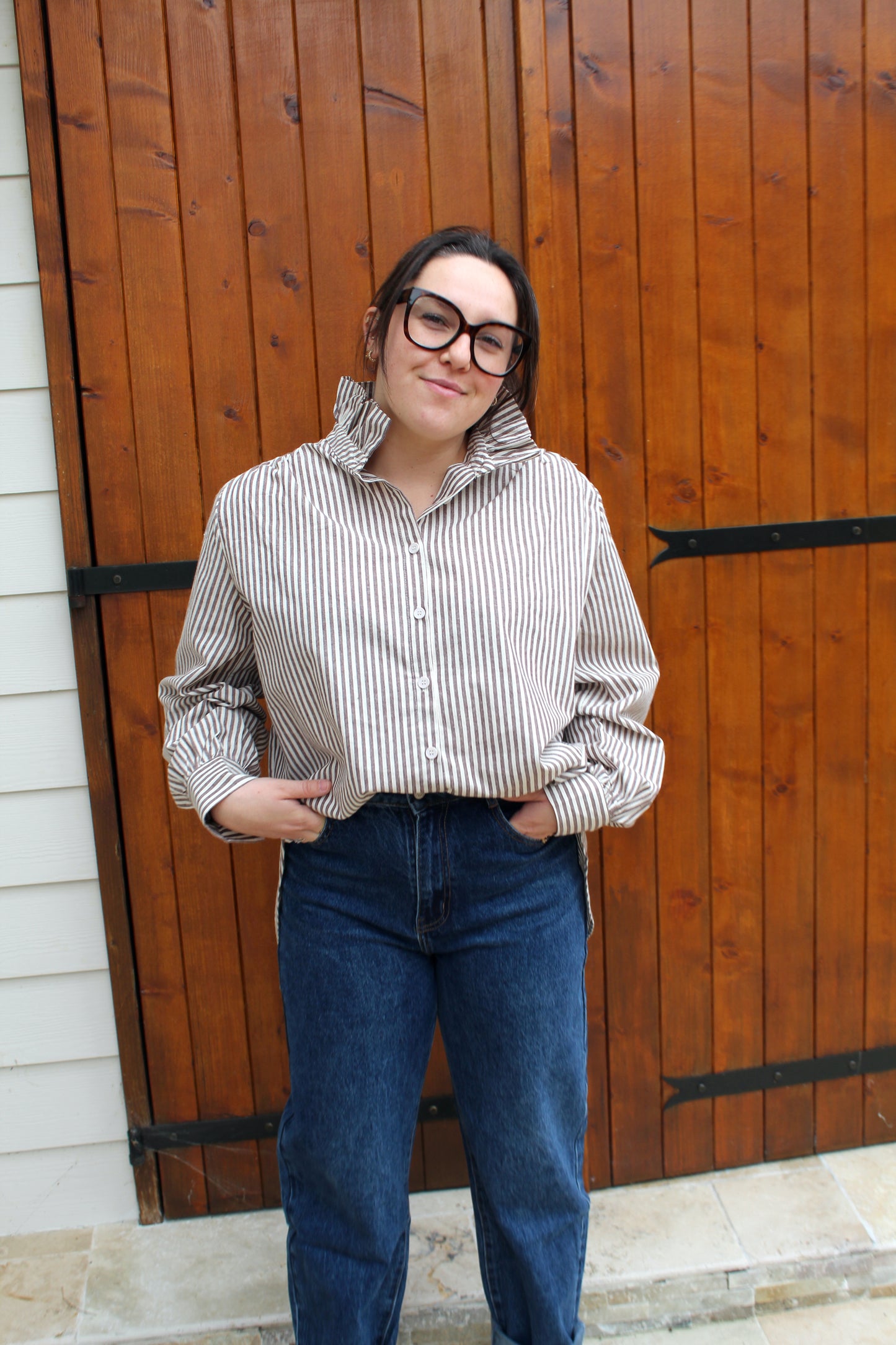 Chemise rayée Choco  ♡