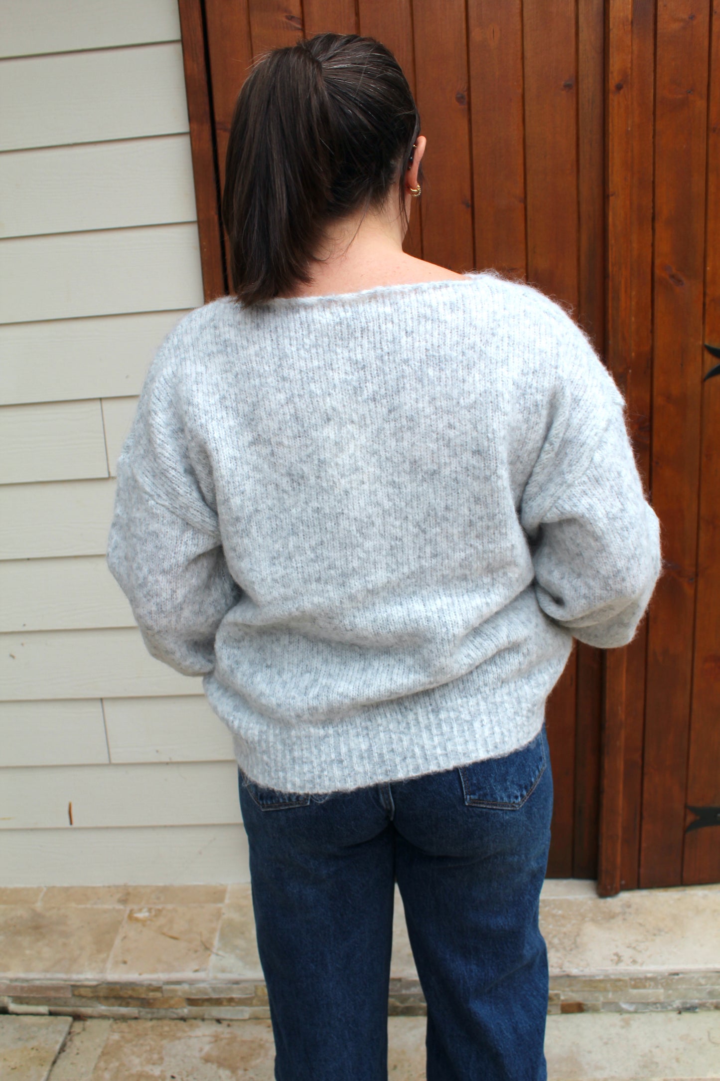 Pull tout doux gris clair ♡