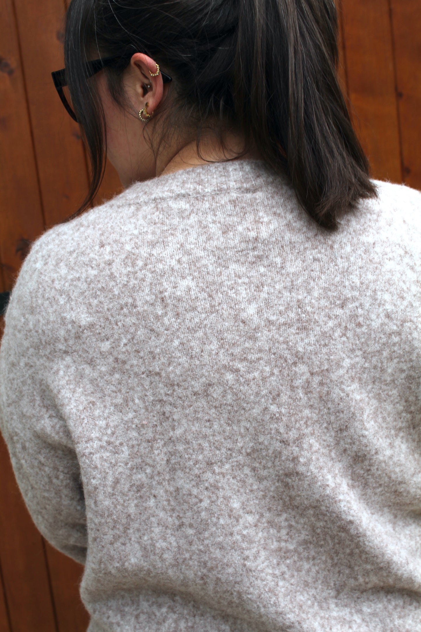 Pull tout doux beige chiné ♡