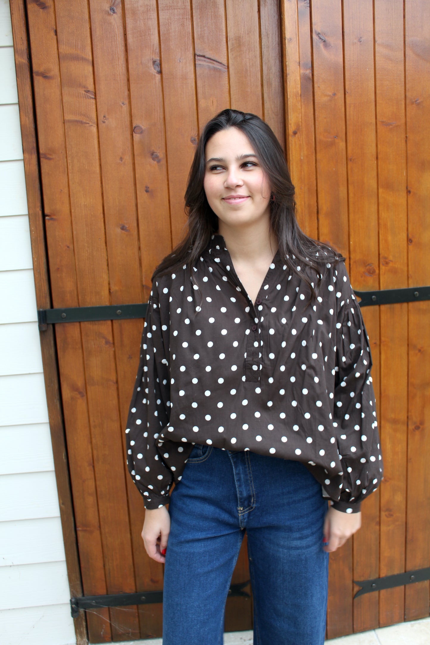 Blouse à pois Choco ♡
