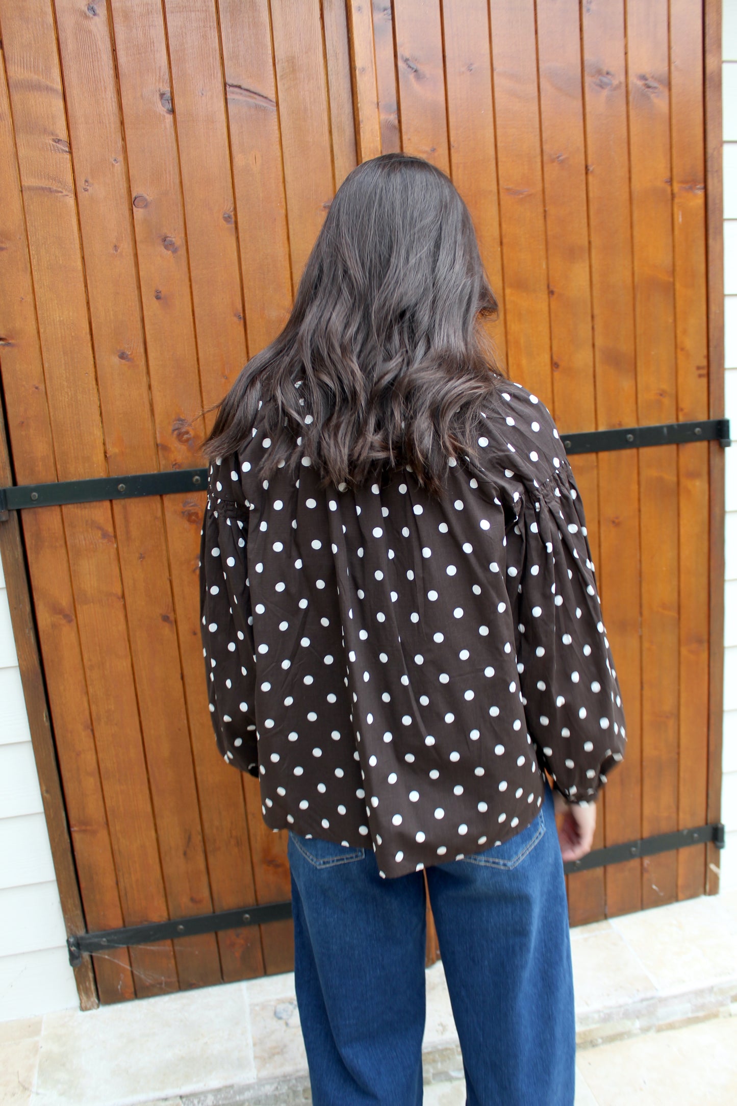 Blouse à pois Choco ♡