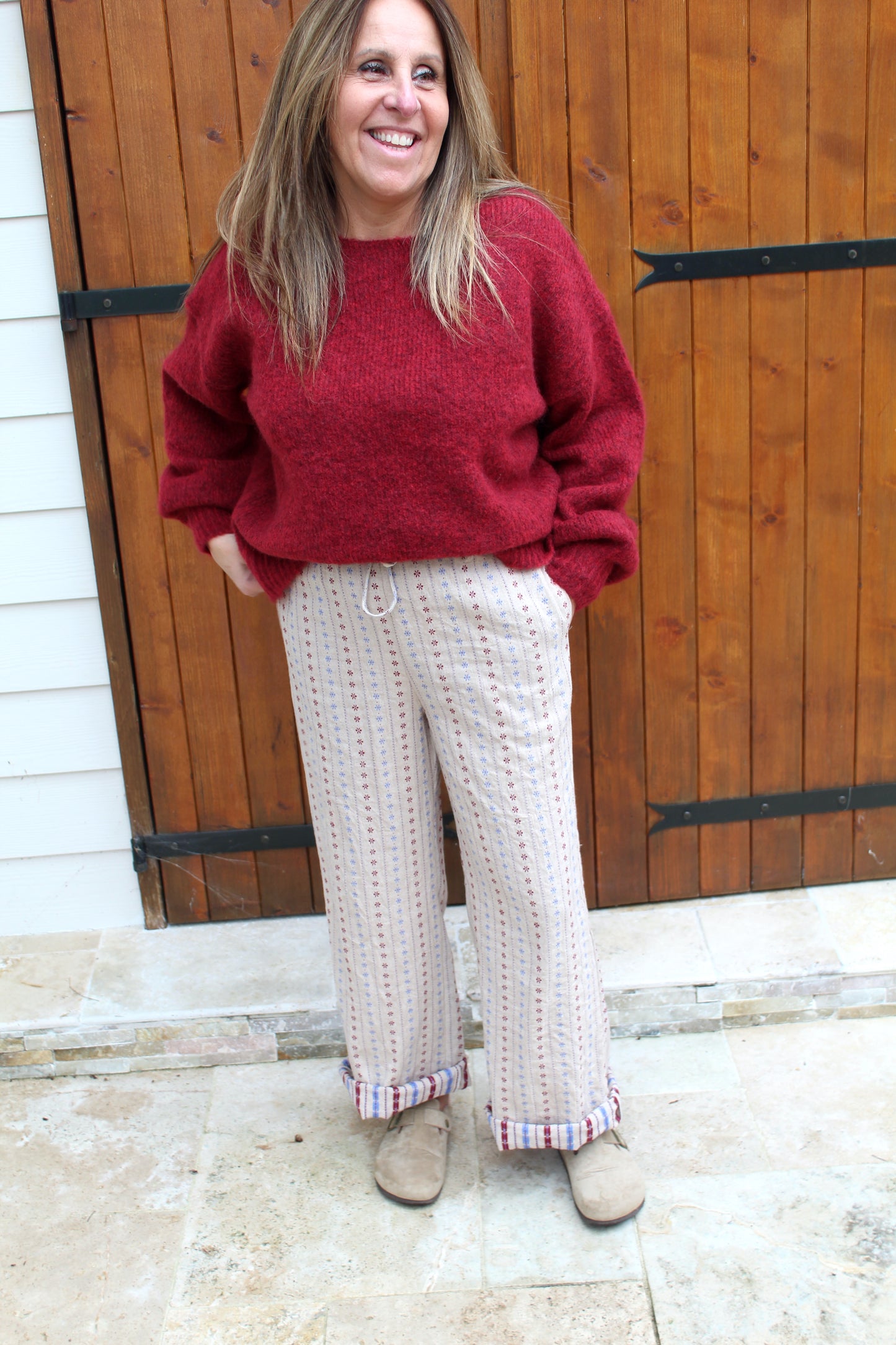 Pull tout doux  bordeaux ♡