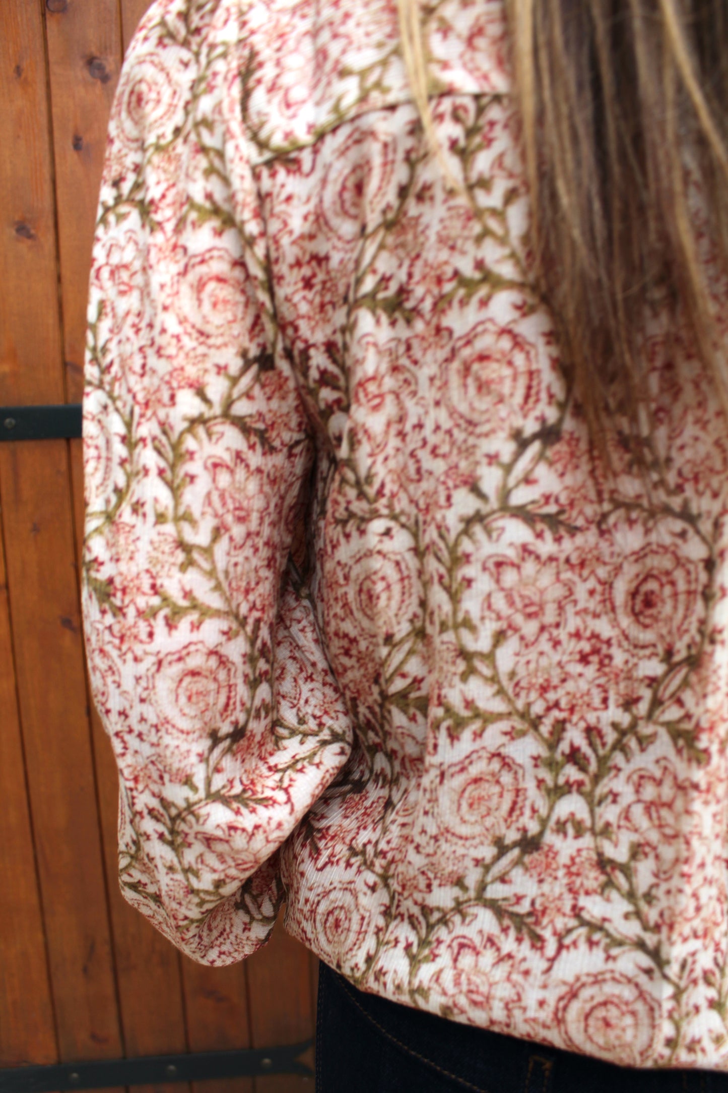 Blouse kaki et rose ♡