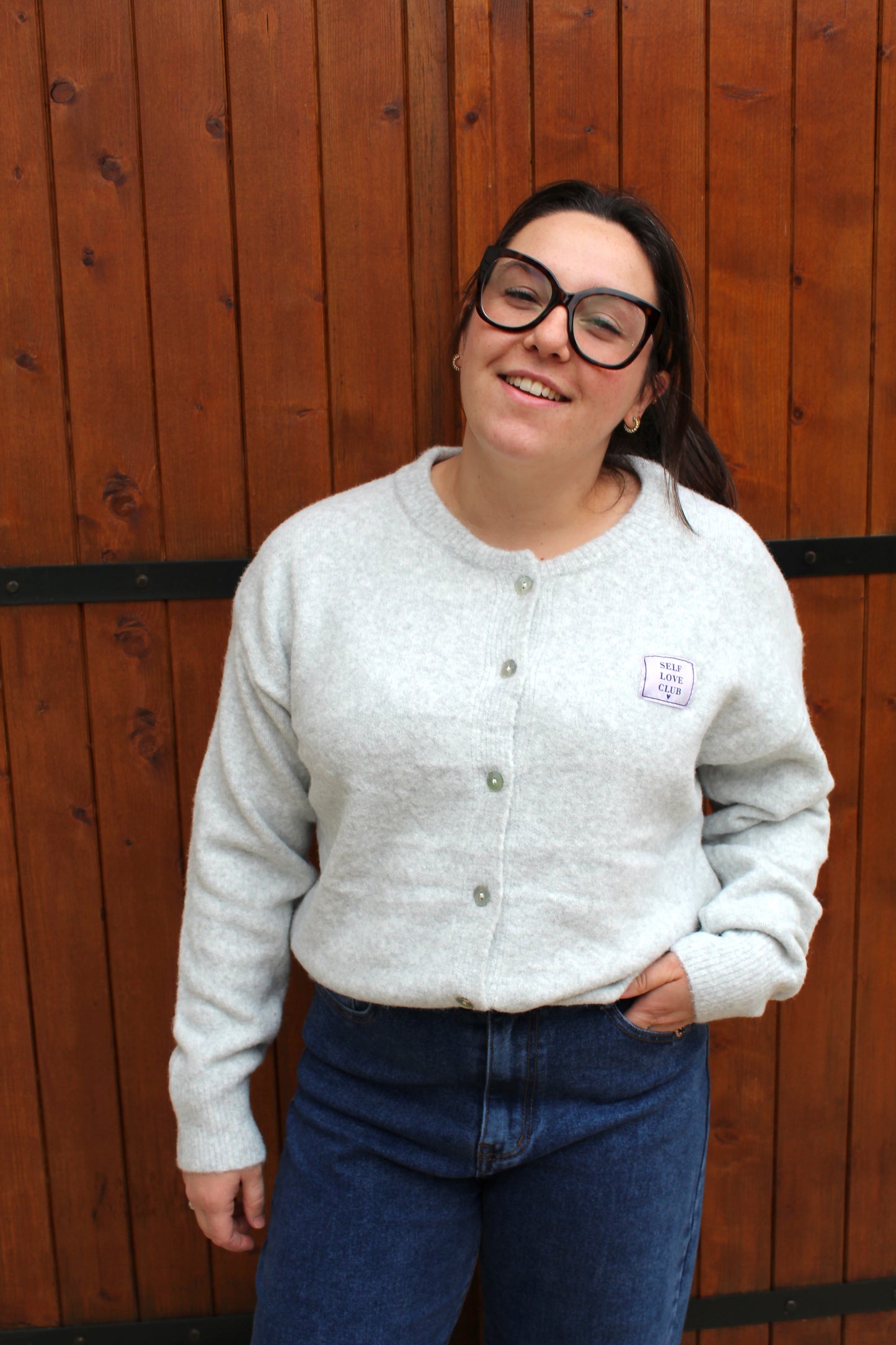 Pull gris SELF LOVE CLUB ♡