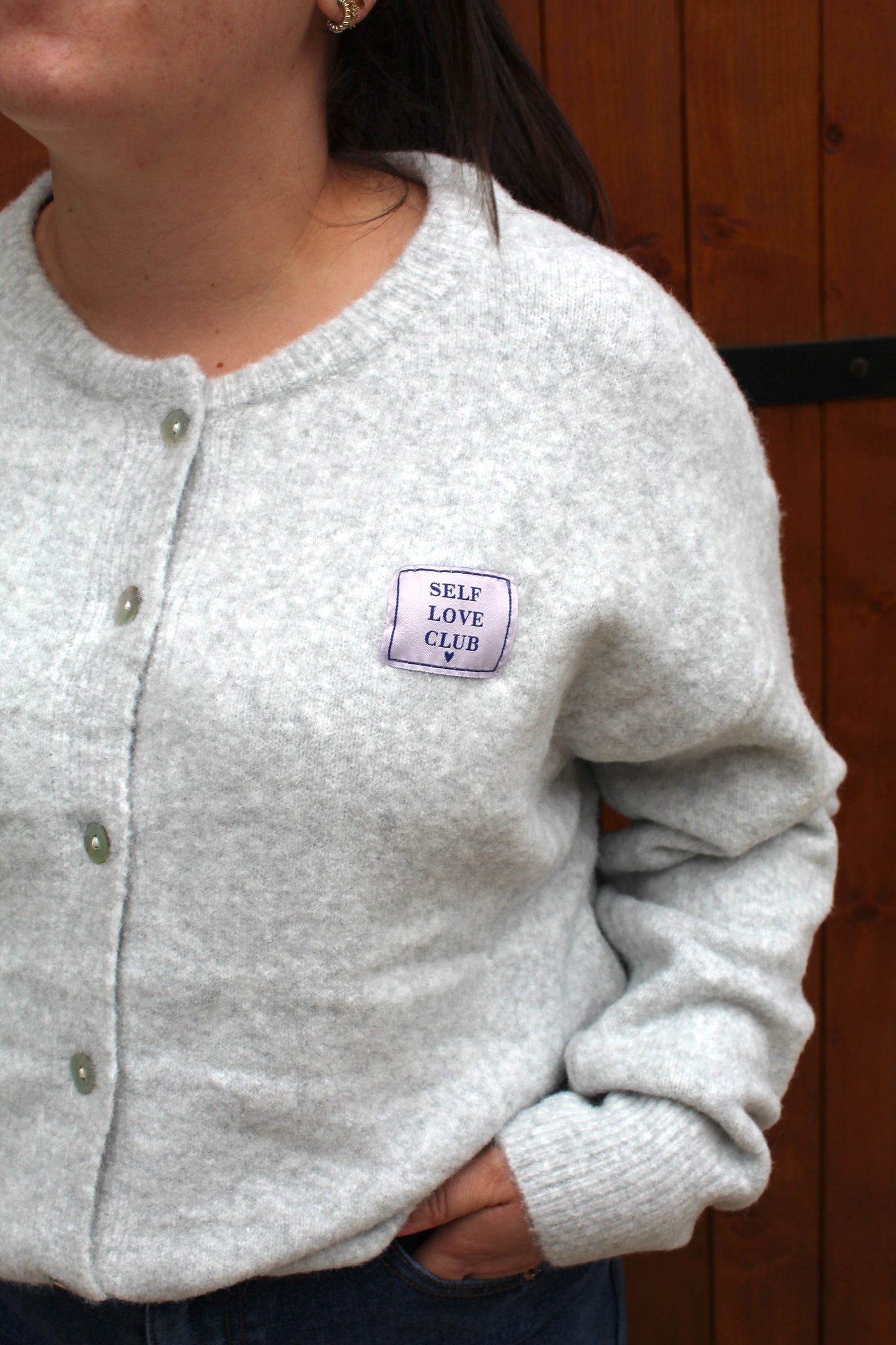 Pull gris SELF LOVE CLUB ♡