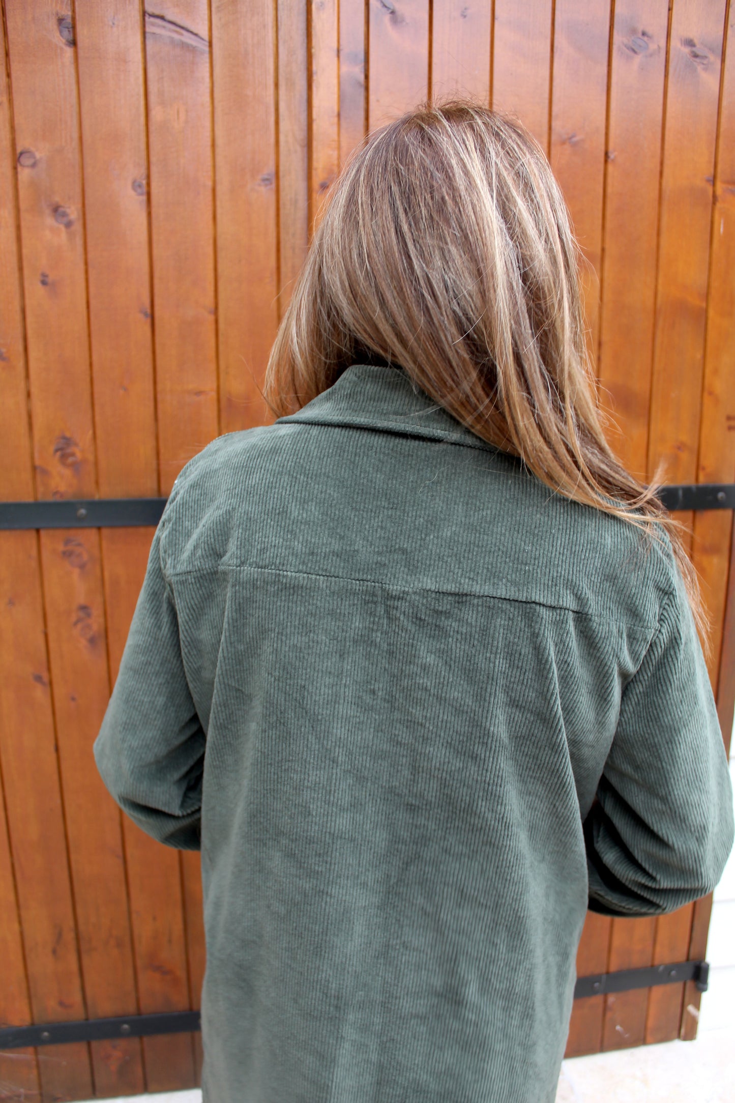 Robe velours kaki ♡